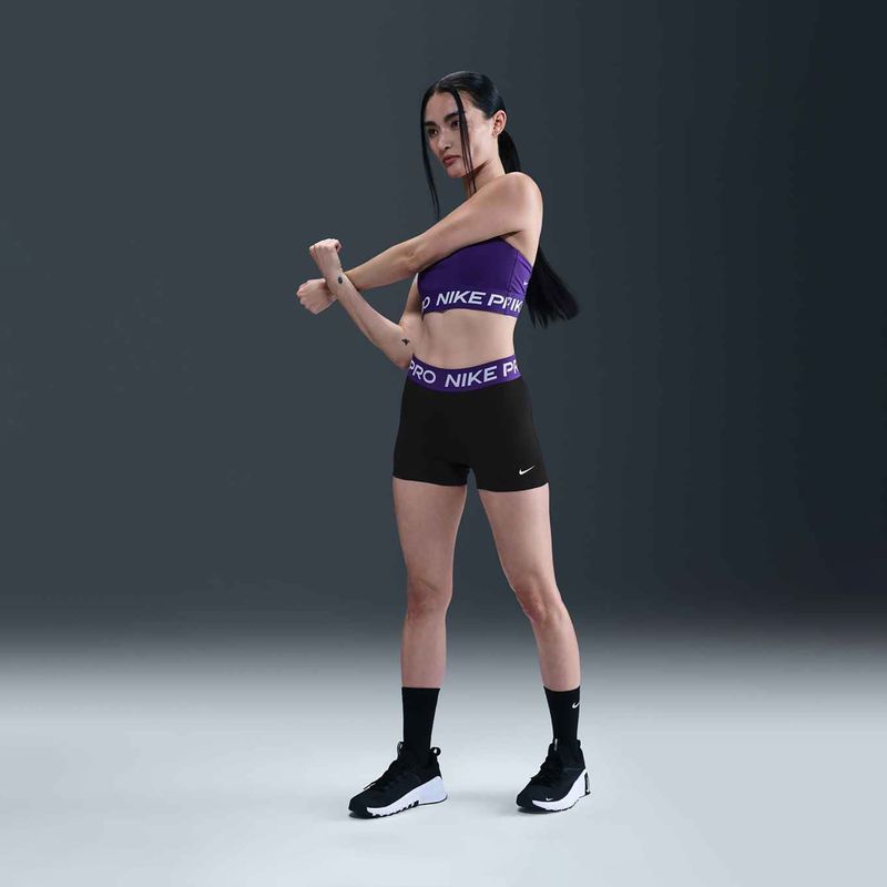 Moteriški šortai Nike Pro 365 3" black/court purple/white 2
