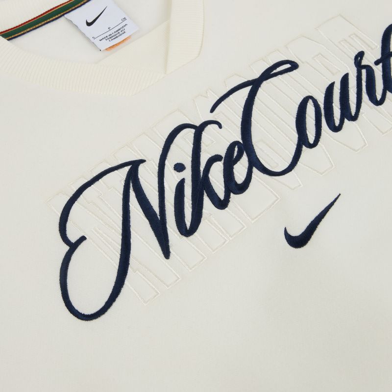 Moteriškas džemperis Nike Court Collection French Terry Crew Neck sail/midnight navy 6