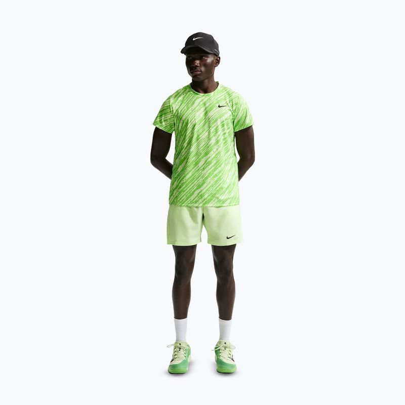 Vyriški teniso šortai Nike Court Dri-Fit Victory 7" light liquid lime/black 3