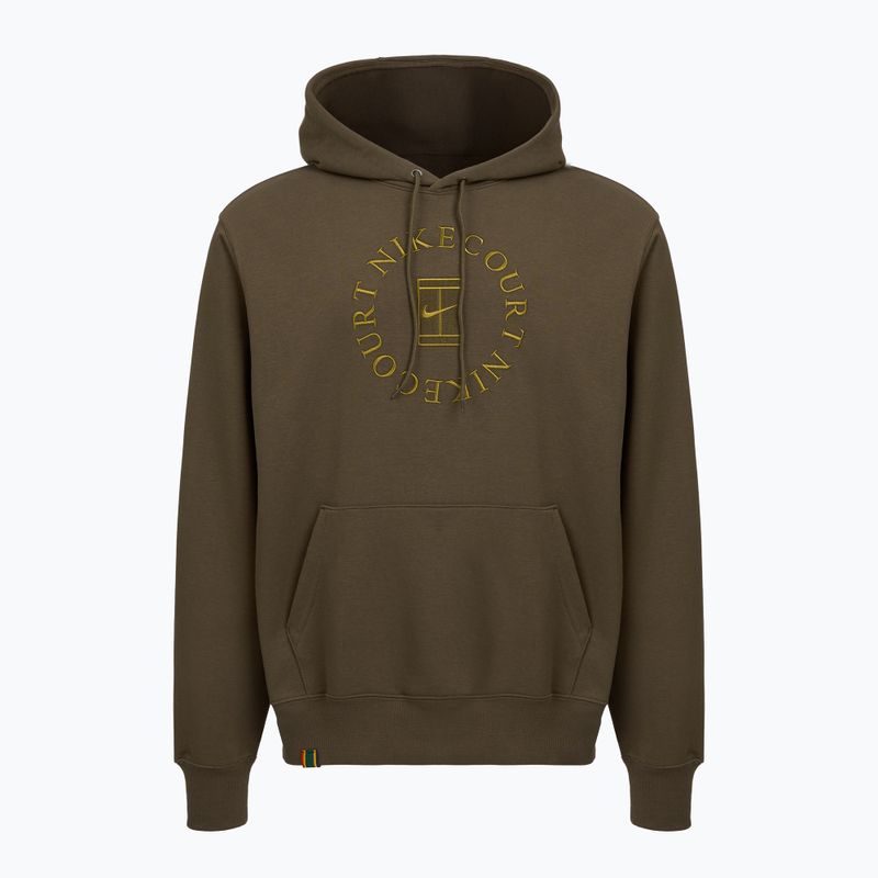 Vyriškas teniso džemperis Nike Court Dri-Fit Heritage French Terry Hoodie dark hazel/saffron quartz 4