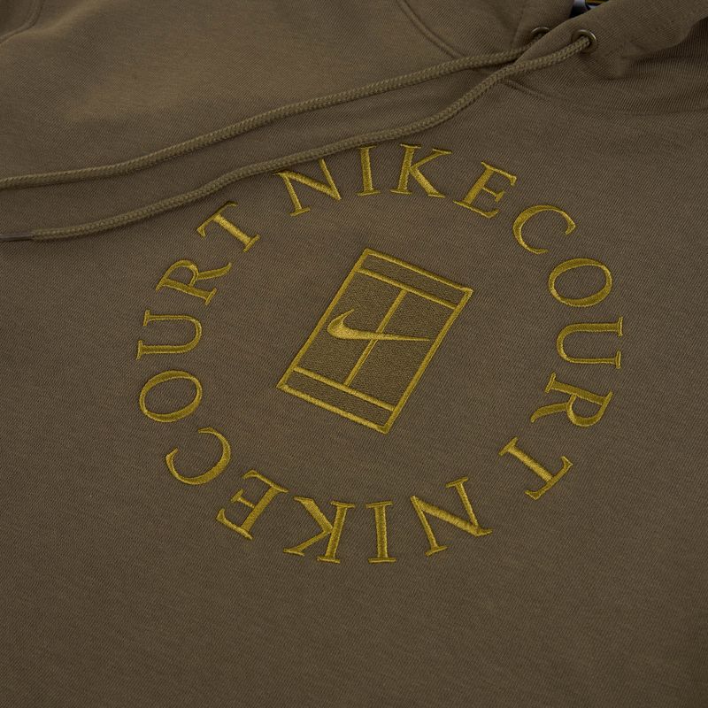 Vyriškas teniso džemperis Nike Court Dri-Fit Heritage French Terry Hoodie dark hazel/saffron quartz 7