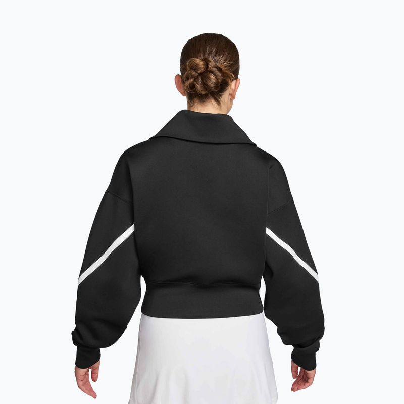 Moteriškas teniso džemperis Nike Advantage Dri-Fit FZ black/white 2