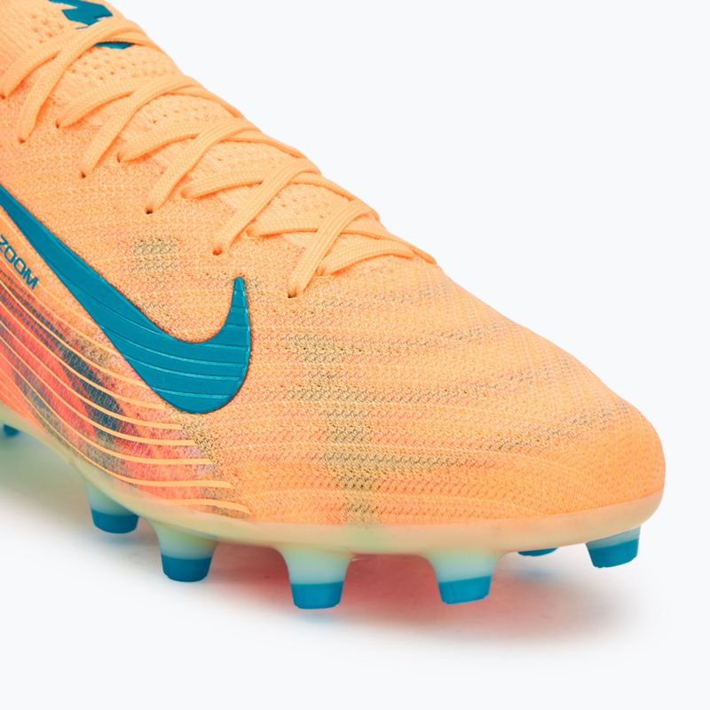Vyriški futbolo bateliai Nike Zoom Vapor 16 Elite Kylian Mbappe AG-Pro melon tint/igloo/neo turquoise 7