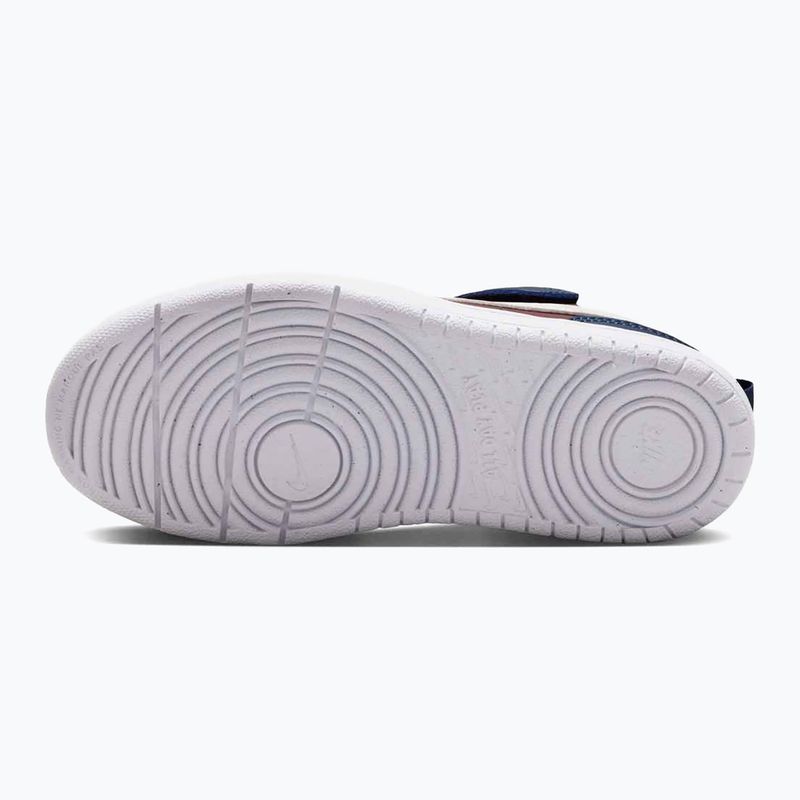 Nike Court Borough Low vaikiški bateliai Recraft dark team red/soft pearl/midnight navy 9