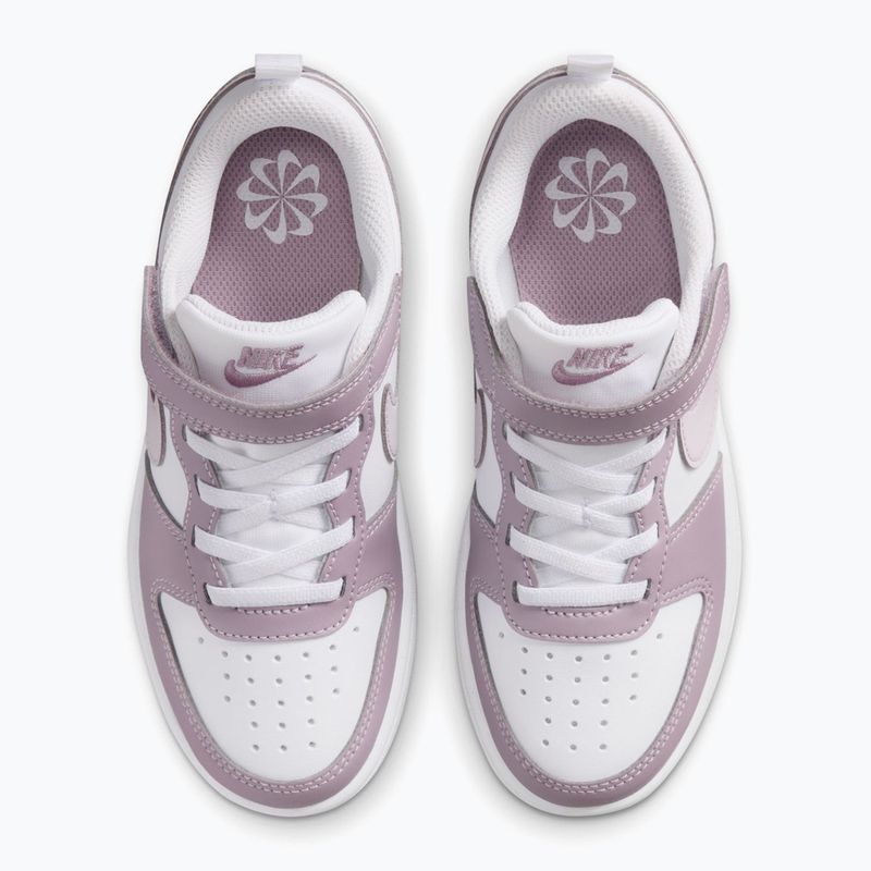 Vaikiški batai Nike Court Borough Low Recraft white/plum fog/white/venice 4