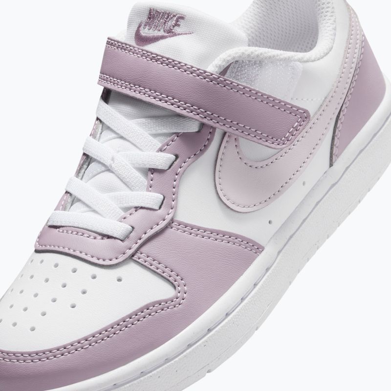 Vaikiški batai Nike Court Borough Low Recraft white/plum fog/white/venice 5
