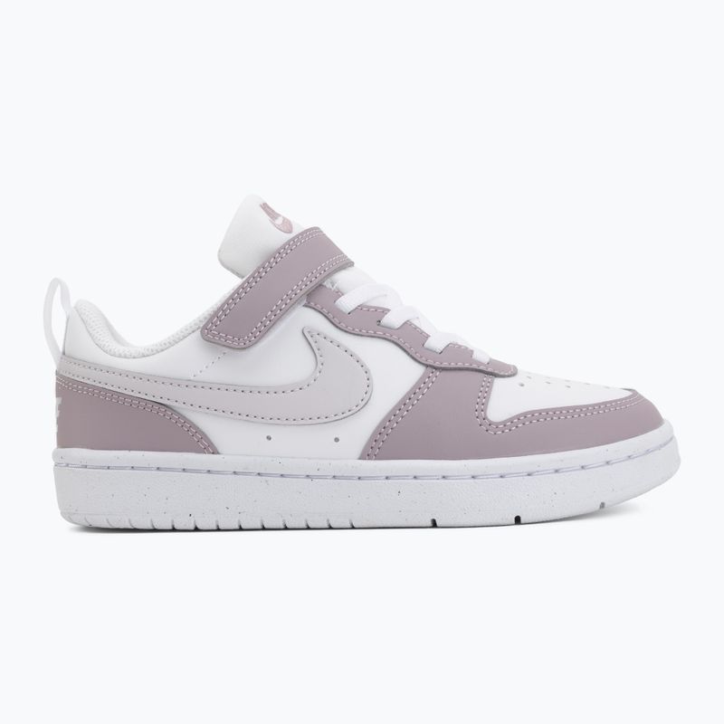 Vaikiški batai Nike Court Borough Low Recraft white/plum fog/white/venice 2