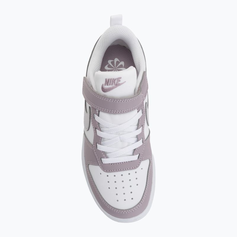 Vaikiški batai Nike Court Borough Low Recraft white/plum fog/white/venice 5