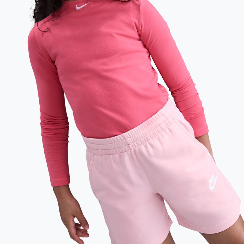 Vaikiški šortai Nike Sportswear Club Fleece med soft pink/med soft pink/white 4