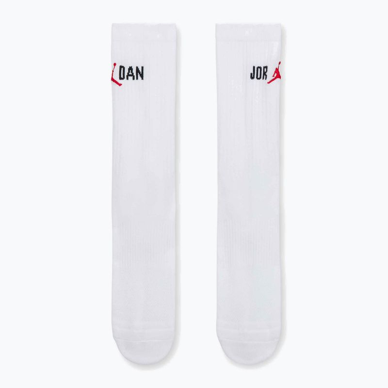 Skarpety Nike Jordan Everyday Crew 1 para white/black/university red 2