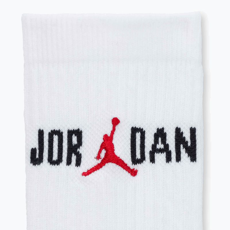 Kojinės Nike Jordan Everyday Crew 1 pora white/black/university red 4