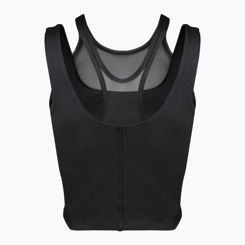 Moteriška treniruočių viršutinė dalis Nike One Fitted Dri-Fit Cropped Tank black/dark smoke grey 7