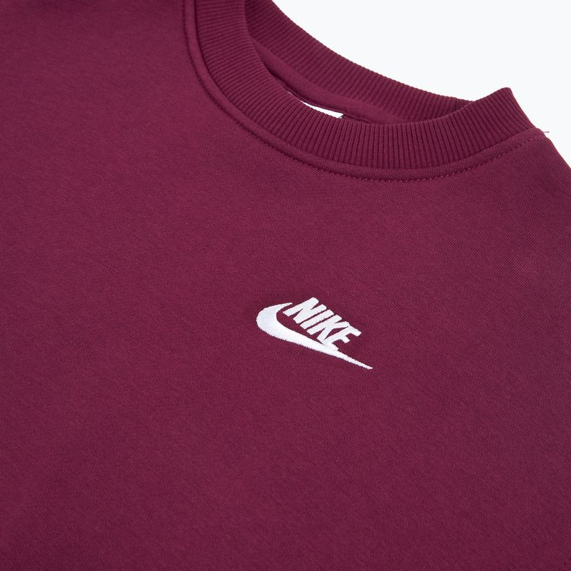 Vaikiškas džemperis Nike Sportswear Club Fleece burgundy/white 3