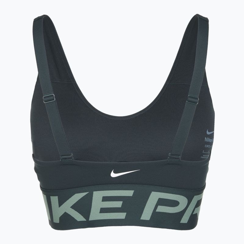 Sportinė liemenėlė Nike Pro Indy Plunge seaweed/clay green/white 7