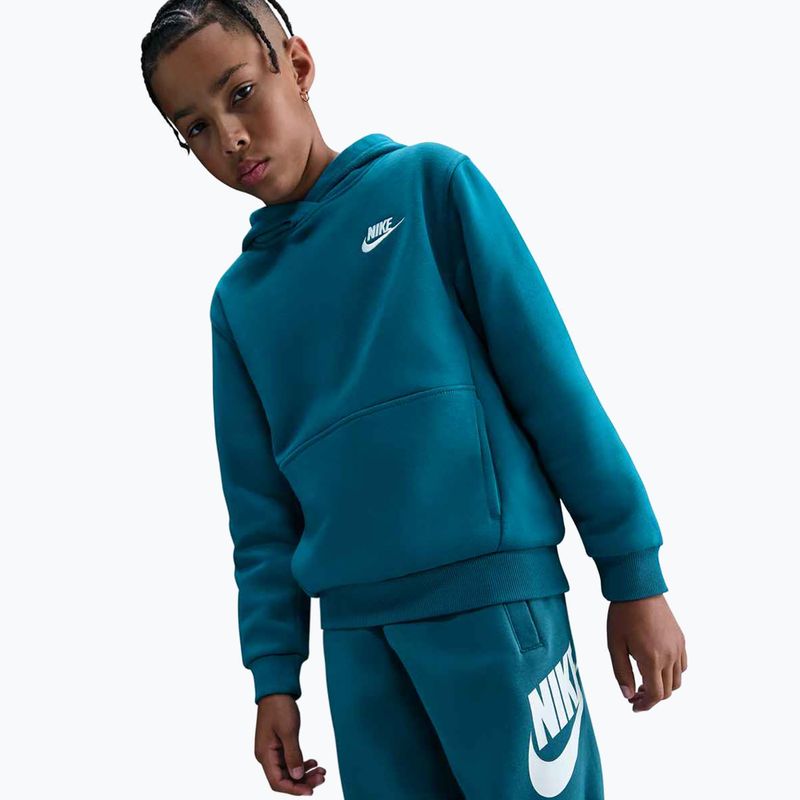 Vaikiškas džemperis Nike Sportswear Club Fleece green abyss/white 2