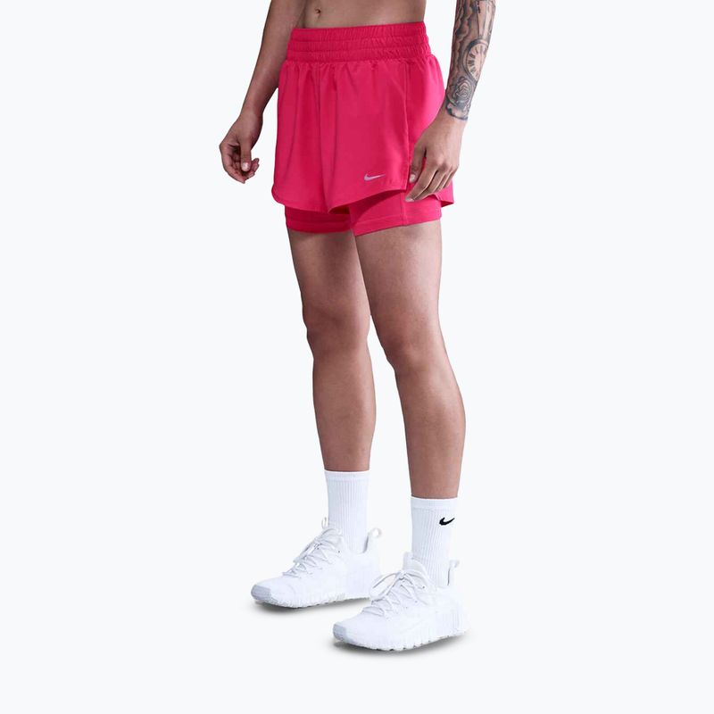 Moteriški šortai Nike One Dri-Fit High-Waisted 3" 2In1 rush pink