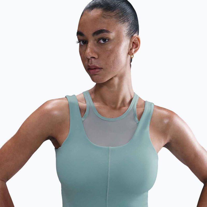 Nike One Fitted Dri-Fit Cropped Tank cannon/bicoastal moterų treniruočių marškinėliai 4
