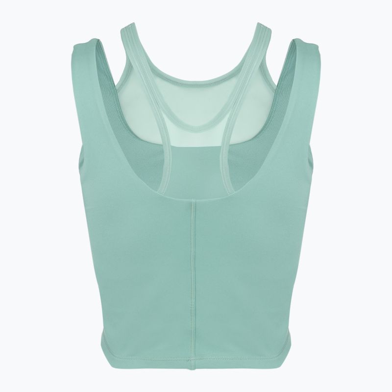 Nike One Fitted Dri-Fit Cropped Tank cannon/bicoastal moterų treniruočių marškinėliai 8