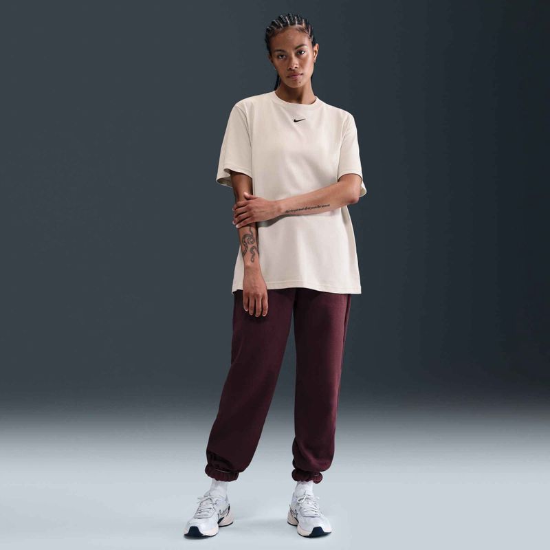 Moteriški marškinėliai Nike Sportswear Essential light bone 5