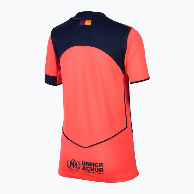 Vaikiški futbolo marškinėliai Nike FC Barcelona 2025/26 Stadium Third Jr bright mango/midnight navy/midnight navy 2