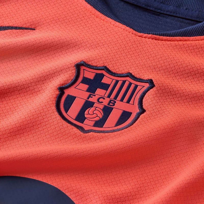 Vaikiški futbolo marškinėliai Nike FC Barcelona 2025/26 Stadium Third Jr bright mango/midnight navy/midnight navy 3