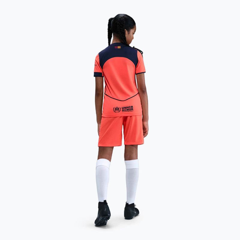 Vaikiški futbolo marškinėliai Nike FC Barcelona 2025/26 Stadium Third Jr bright mango/midnight navy/midnight navy 5