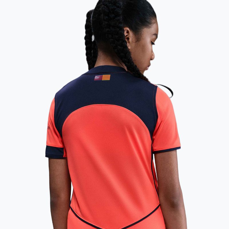 Vaikiški futbolo marškinėliai Nike FC Barcelona 2025/26 Stadium Third Jr bright mango/midnight navy/midnight navy 8