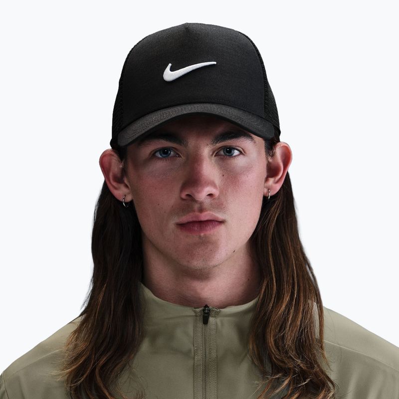 Vyriška kepuraitė su snapeliu Nike Rise Structured Trucker black/black/white 7