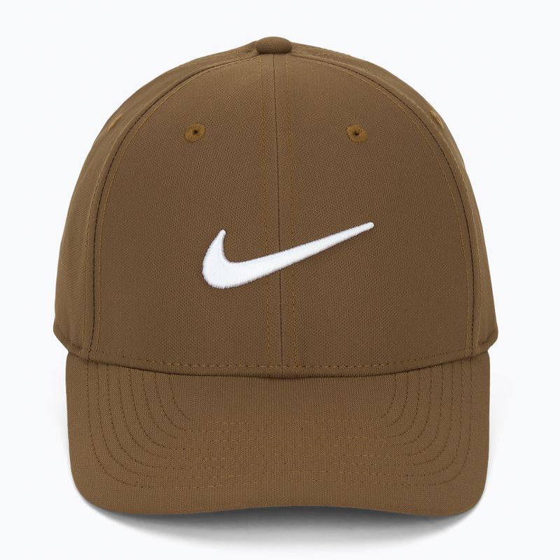 Nike Dri-FIT Club beisbolo kepuraitė mosswood brown/white 2