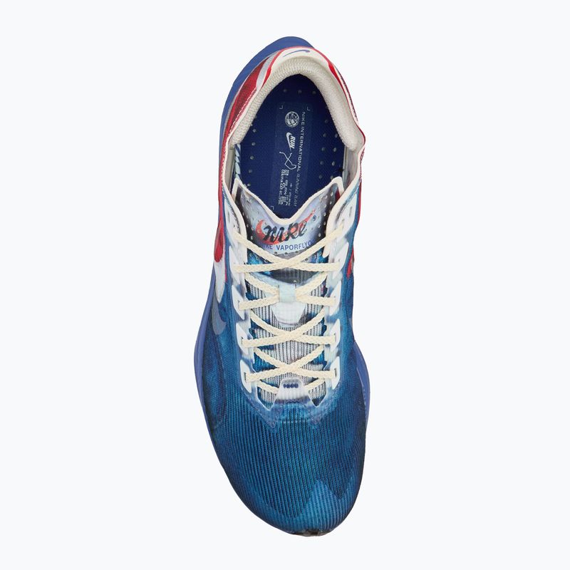 Vyriški bėgimo batai Nike Vaporfly 4 multi-color/mountain blue/fire red/clear 5