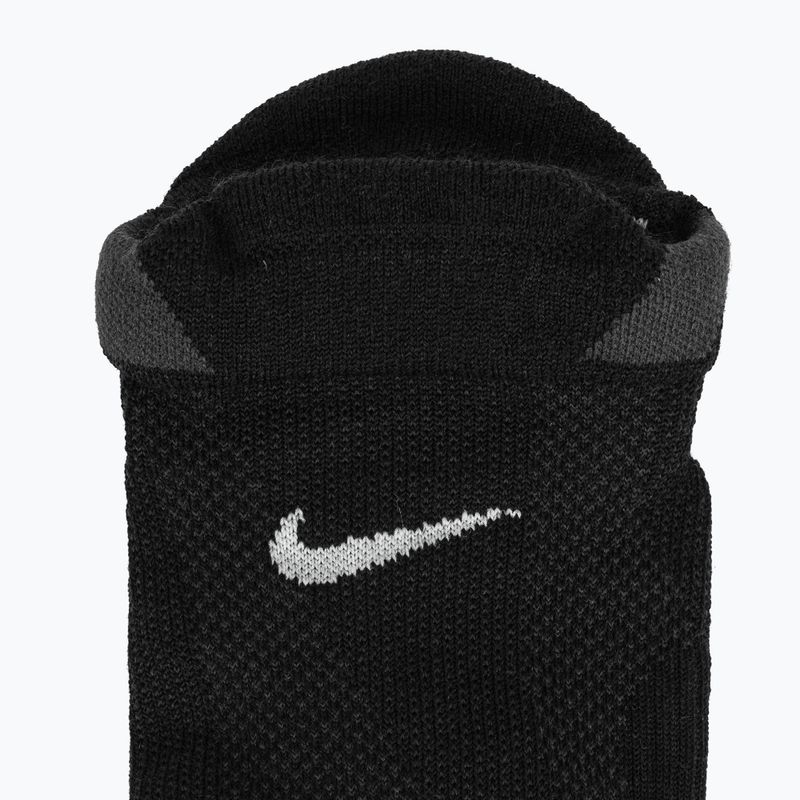 Kojinės Nike Running No-Show Wool black/dark smoke grey/light smoke grey 3