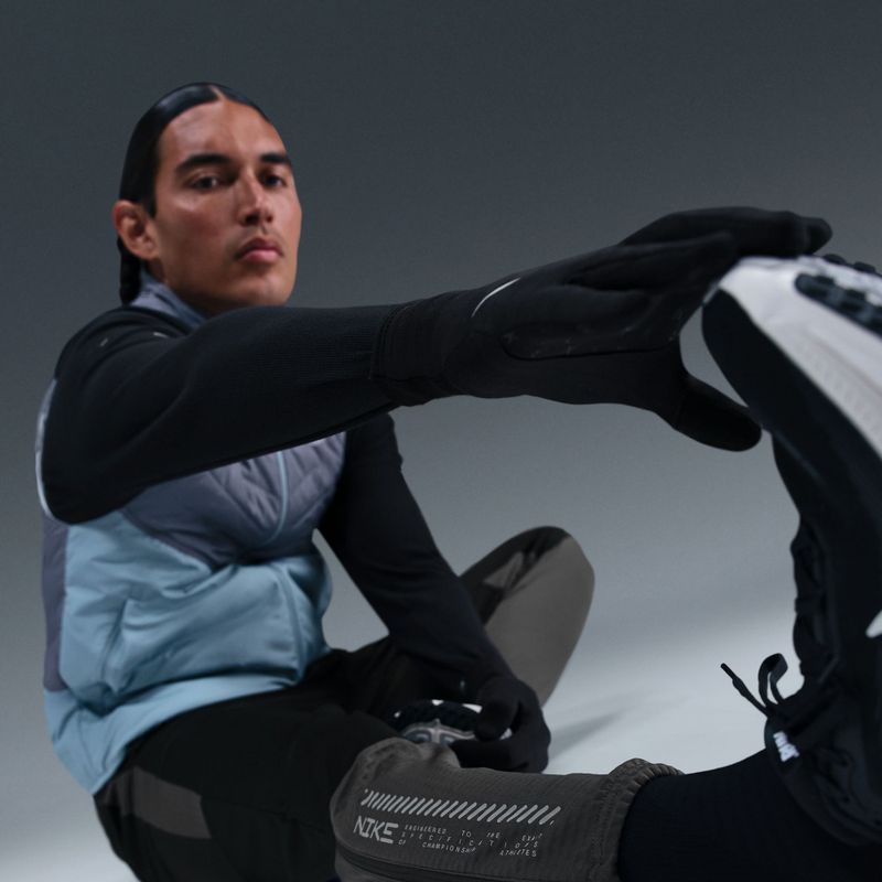 Vyriškos bėgimo kelnės Nike Challenger Therma-Fit Winterized black/anthracite/black 6