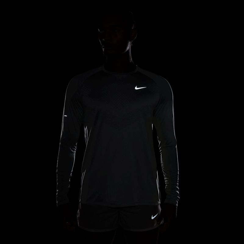 Vyriški bėgimo marškinėliai su ilgomis rankovėmis Nike Stride Dri-Fit ADV Smoke Grey 7