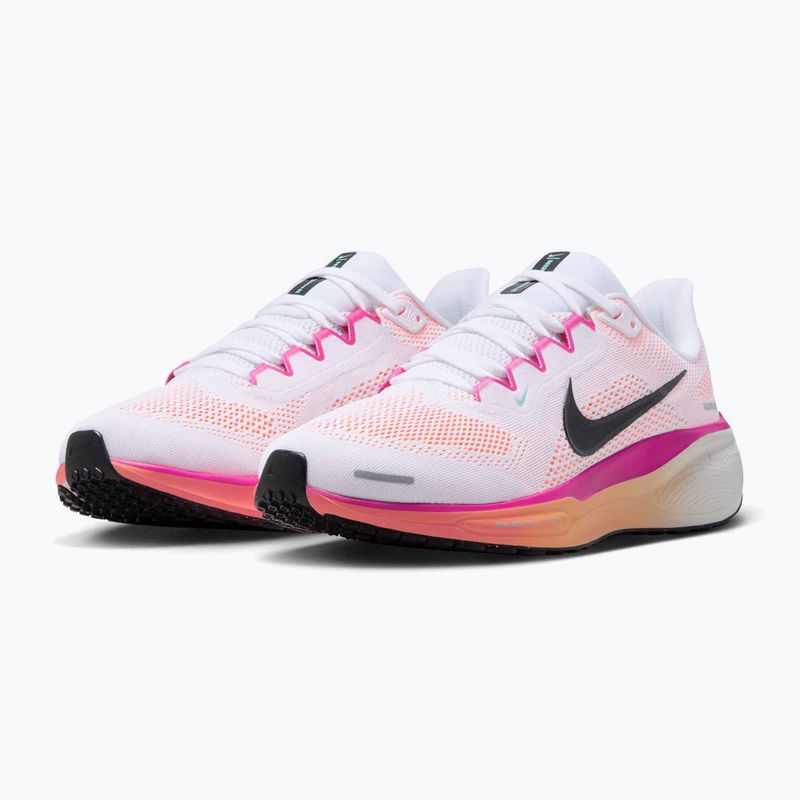 Moteriški bėgimo bateliai Nike Pegasus 41 white/fire pink/orange pulse/black 3