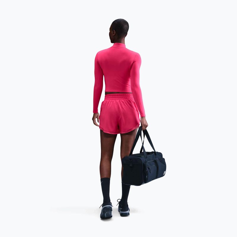 Moteriški ilgomis rankovėmis marškinėliai Nike One Fitted Dri-Fit 1/4 Zip Mid Layer rush pink/white 3