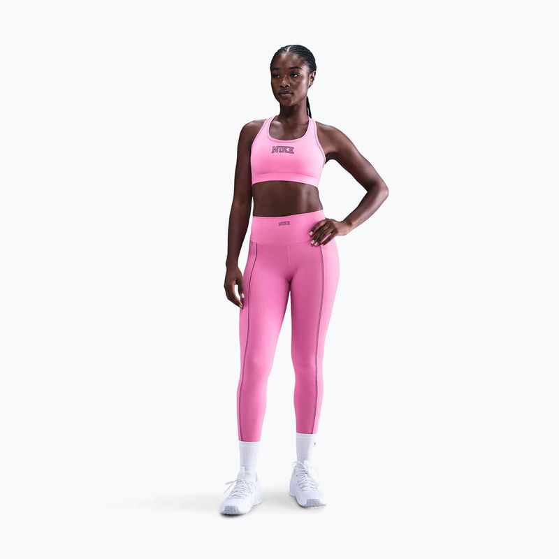 Moteriškos tamprės Nike One High-Waisted playful pink 2