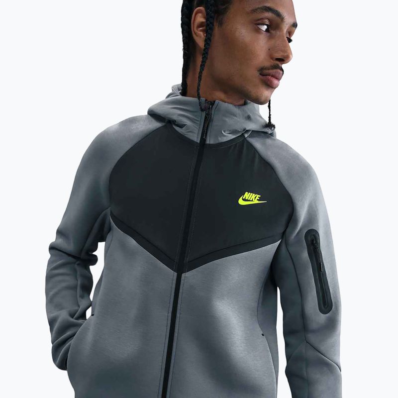 Vyriškas džemperis Nike Tech Windrunner Full-Zip cool grey/dark smoke grey/volt 3
