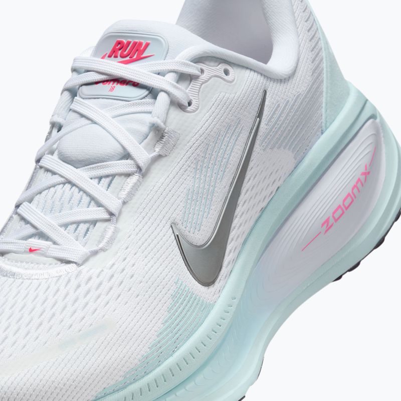 Moteriški bėgimo batai  Nike Vomero 18 white/glacier blue/metallic silver 14