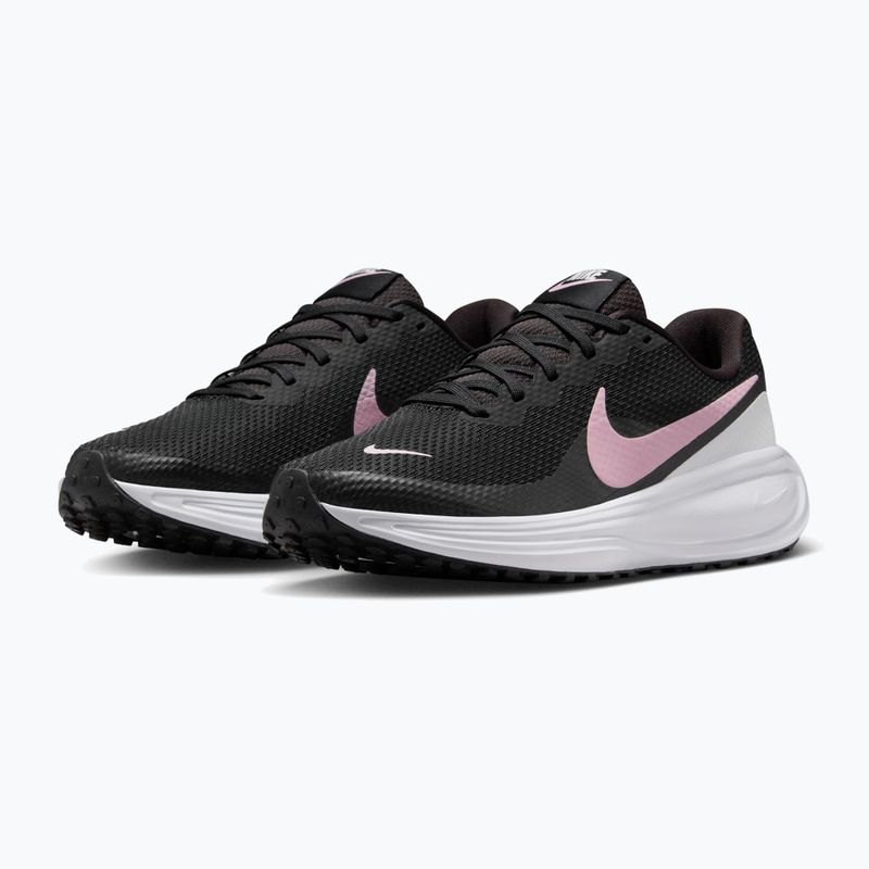 Moteriški bėgimo bateliai Nike Revolution 8 black/white/anthracite/pink foam 11
