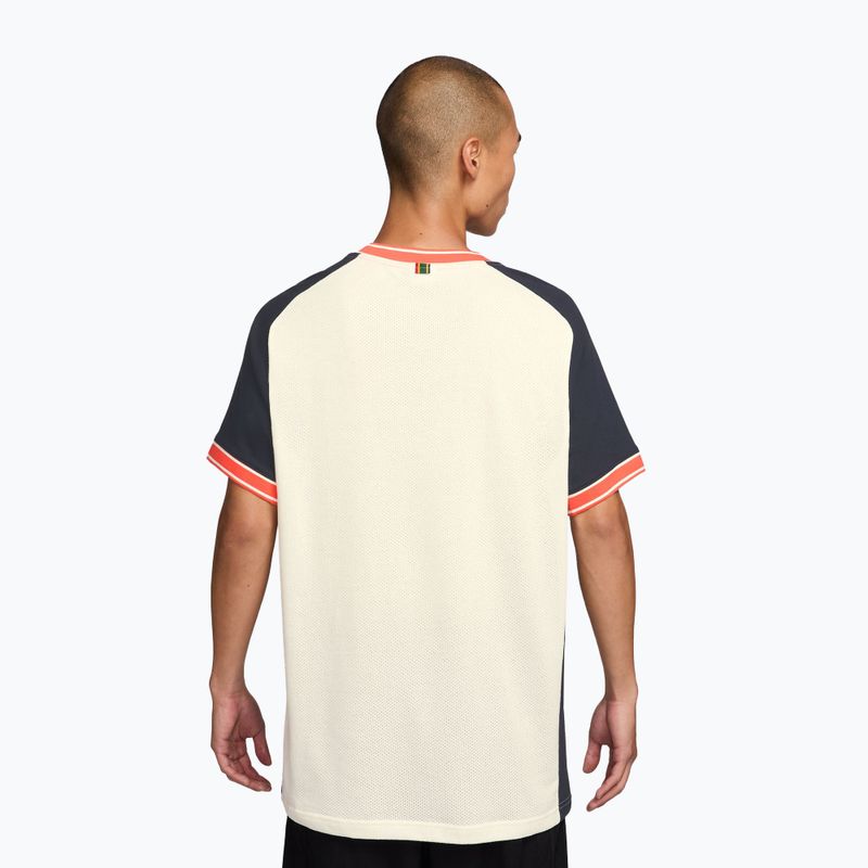 Vyriški teniso marškinėliai Nike Court Heritage sail/dark obsidian 2