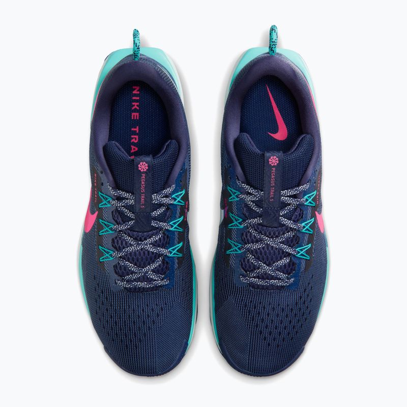 Vyriški bėgimo batai Nike Pegasus Trail 5 midnight navy/dusty cactus/hyper pink 3