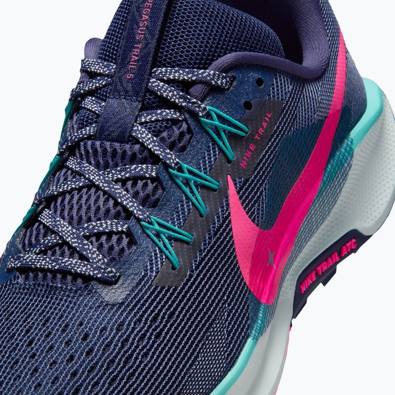 Vyriški bėgimo batai Nike Pegasus Trail 5 midnight navy/dusty cactus/hyper pink 4