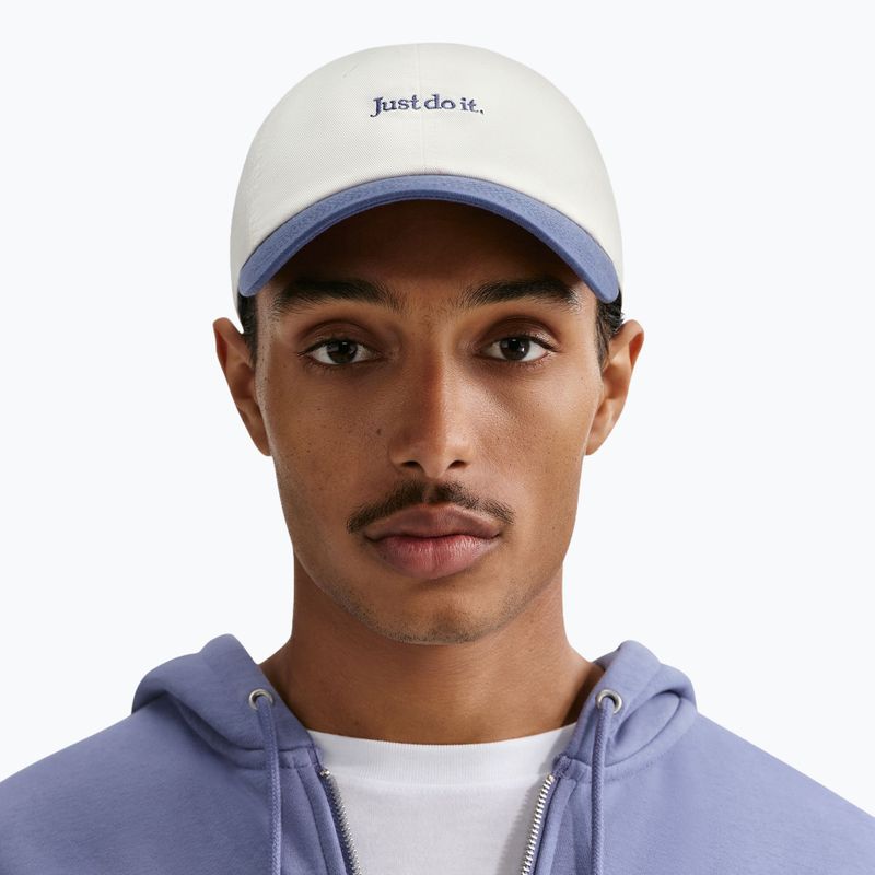 Kepurė su snapeliu Nike Club Unstructured JDI sail/diffused blue/diffused blue 4