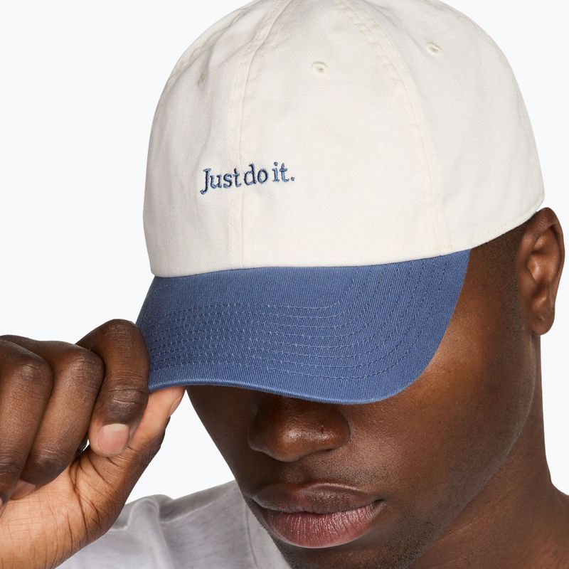 Kepurė su snapeliu Nike Club Unstructured JDI sail/diffused blue/diffused blue 8