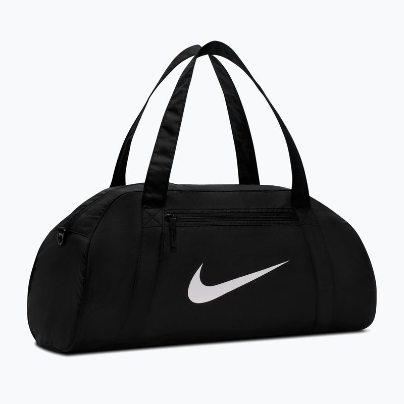 Moterišas treniruočių krepšys Nike Gym Club 24 l black/black/white 2
