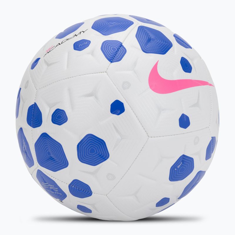 Futbolo kamuolys Nike Academy white/racer blue/pink blast dydis 5 2