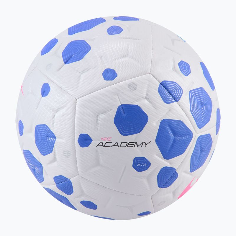 Futbolo kamuolys Nike Academy white/racer blue/pink blast dydis 5 2