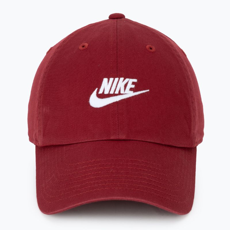 Kepurė su snapeliu Nike Club Unstructured Futura Wash team crimson/white 2