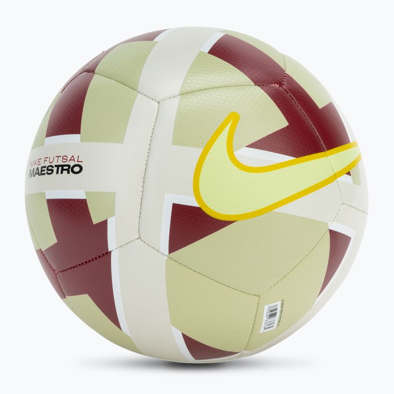 Futbolo kamuolys Nike Maestro olive aura/team red/chalk/light liquid lime dydis 4 2