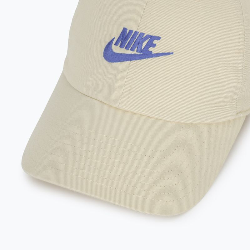 Kepurė su snapeliu Nike Club Unstructured Futura Wash light khaki/sapphire 3
